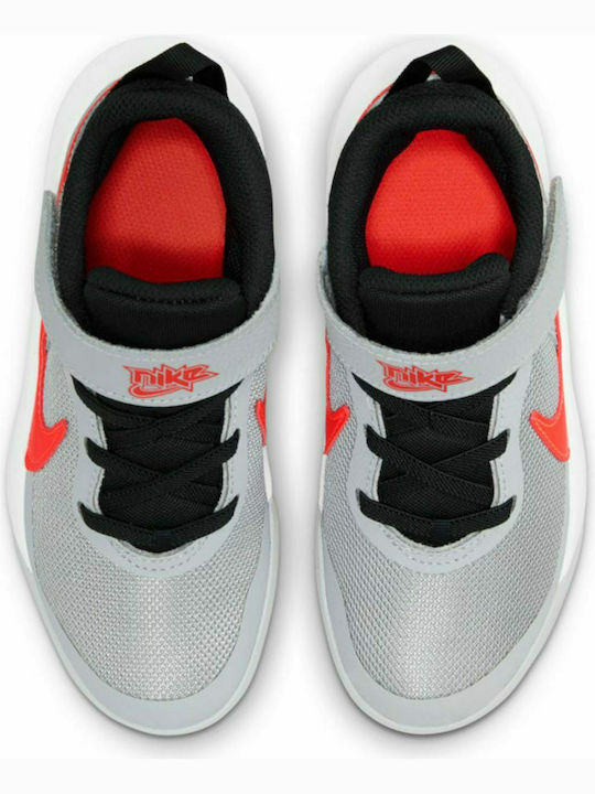 Hustle Hustle 10 Kids Sports Shoes Running with Hoop & Loop Closure Gray
