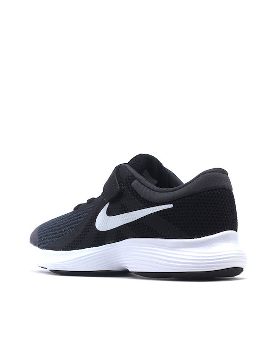 Revolution Revolution 4 PSV Kids Sports Shoes Running with Hoop & Loop Closure Black / White / Anthracite