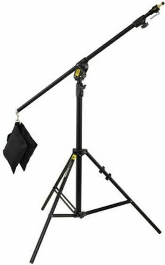 Manfrotto Combi-boom Stand Black Aluminium With Sandbag Τρίποδο Φωτισμού για Studio
