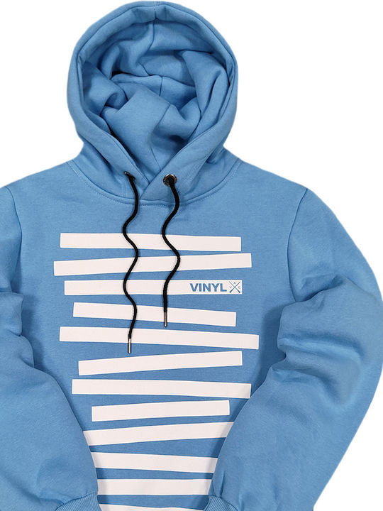 Sweatshirt with Hood Light Blue