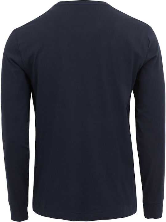 Langarm-Pullover Marineblau