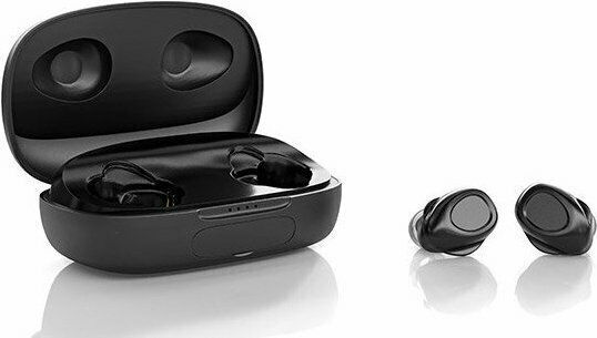 Natec Soho In-ear Bluetooth Handsfree Căști cu Carcasă de Încărcare Negru