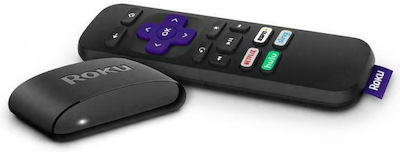 Roku TV Box Express Streaming Player Full HD με WiFi USB 3.1 (USB-C) 512MB RAM με Λειτουργικό Roku OS και Alexa / Google Assistant