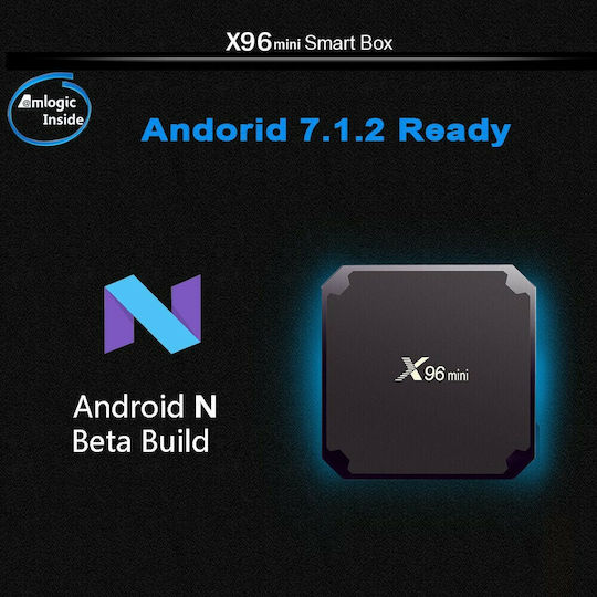 TV Box X96 Mini 4K UHD με WiFi USB 2.0 2GB RAM και 16GB Αποθηκευτικό Χώρο με Λειτουργικό Android 7.1