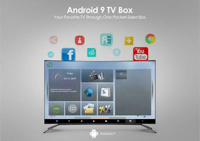 Beelink TV Box GT-King 4K 4K UHD με WiFi 4GB RAM και 64GB Αποθηκευτικό Χώρο με Λειτουργικό Android 9.0