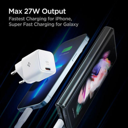 Spigen Φορτιστής Χωρίς Καλώδιο με Θύρα USB-C 25W Λευκός (ArcStation)