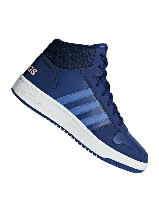 Hoops Hoops Mid 2.0 K Kids Sports Shoes Basketball with Laces Blue