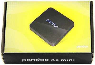 Pendoo TV Box X8 Mini 4K UHD με WiFi USB 2.0 2GB RAM και 16GB Αποθηκευτικό Χώρο με Λειτουργικό Android 7.1