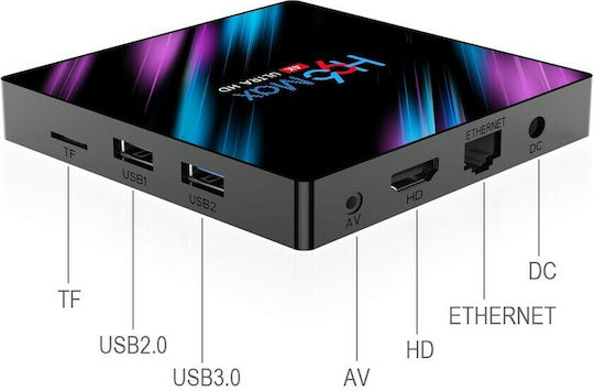 TV Box H96 Max 4K UHD cu WiFi USB 2.0 / USB 3.0 2GB RAM și 16GB Spațiu de Stocare cu Sistem de Operare Android 9.0
