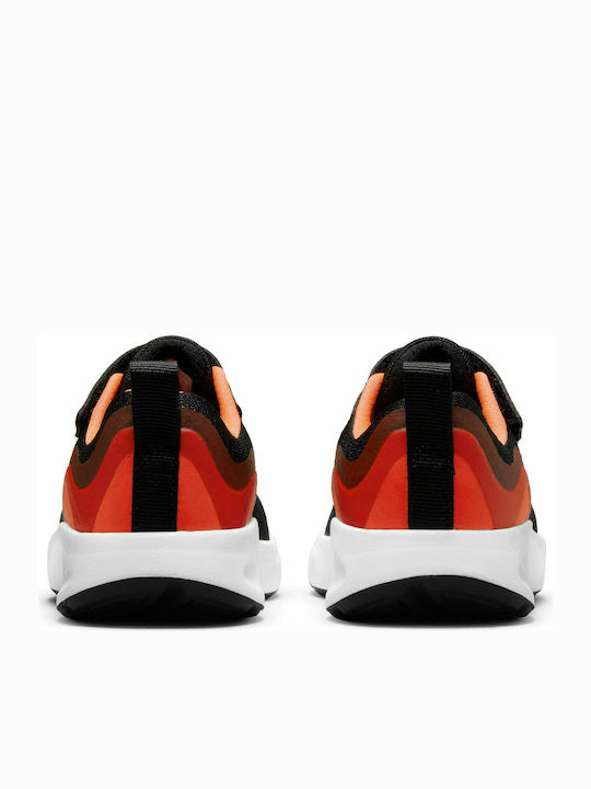 Wearallday PS Kids Sports Shoes Running with Hoop & Loop Closure Black