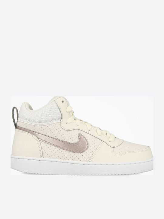 Court Court Borough Mid GS Kids Sports Shoes Basketball with Laces Beige