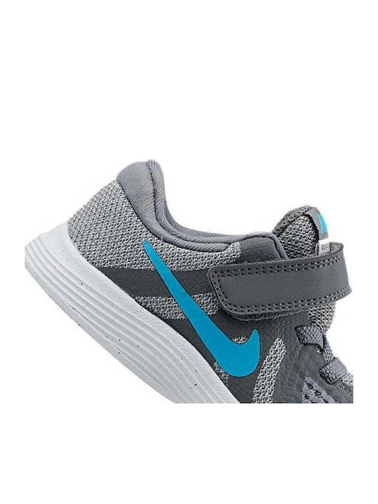 Revolution Revolution 4 TDV Kids Sports Shoes Running with Hoop & Loop Closure Gray