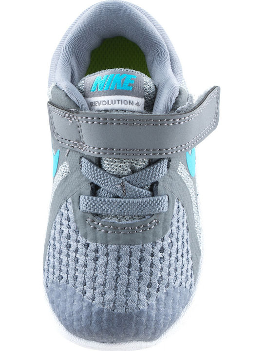 Revolution Revolution 4 TDV Kids Sports Shoes Running with Hoop & Loop Closure Gray