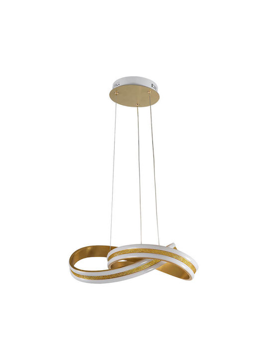ARlight Μοντέρνο Κρεμαστό Φωτιστικό με Ενσωματωμένο LED σε Χρυσό Χρώμα