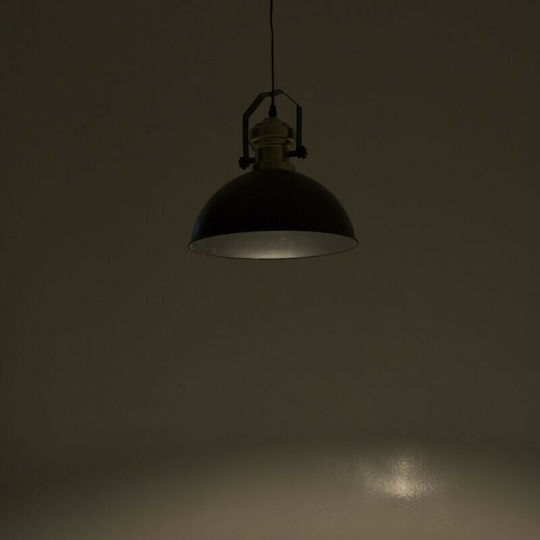 Click Verstellbar Hängelampe Schwarz Glocke mit Fassung E27 30x30x32cm.