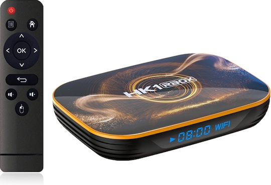 TV Box HK1 Rbox R1 4K UHD με WiFi USB 2.0 / USB 3.0 4GB RAM και 32GB Αποθηκευτικό Χώρο με Λειτουργικό Android 10.0
