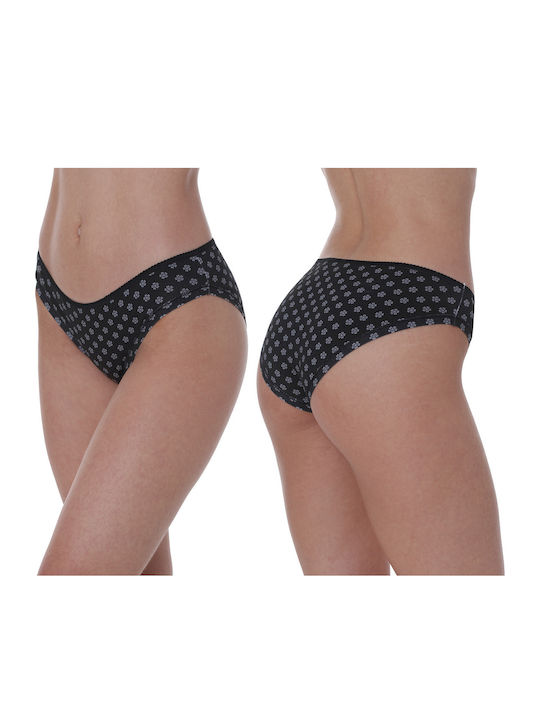 Βαμβακερά Femei Slip 3Pack White/Gray/Black