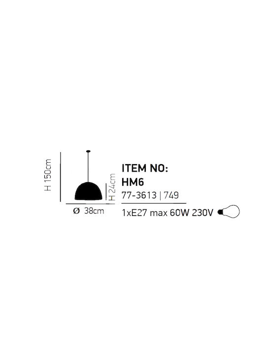 Home Lighting Saman Lustră Maro Rețea cu Dulie E27