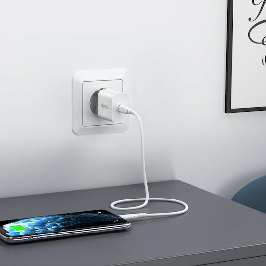 Choetech Φορτιστής Χωρίς Καλώδιο με Θύρα USB-C 20W Power Delivery Λευκός (Q5004)