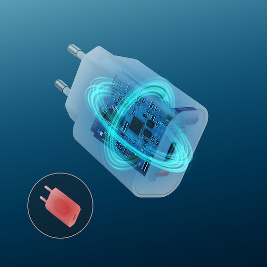 Choetech Φορτιστής Χωρίς Καλώδιο με Θύρα USB-C 20W Power Delivery Λευκός (Q5004)
