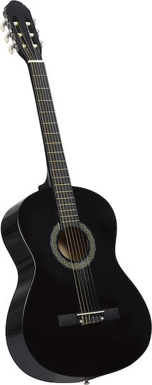 vidaXL Κλασική Κιθάρα 4/4 Set Black