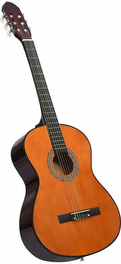 vidaXL Κλασική Κιθάρα 4/4 Set Dark Wood