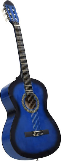 vidaXL Κλασική Κιθάρα 4/4 Set Blue