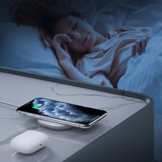 Choetech Ασύρματος Φορτιστής (Qi Pad) και Καλώδιο USB-C 15W Λευκός (T550F)