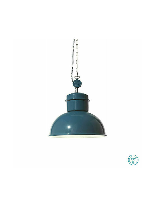 Ondaluce Engine Pendant Light Suspension for Socket E27 Blue