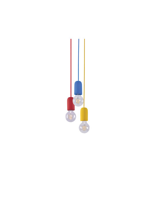 Home Lighting Iris SE 149 Pendant Light Red with Socket E27 5cm
