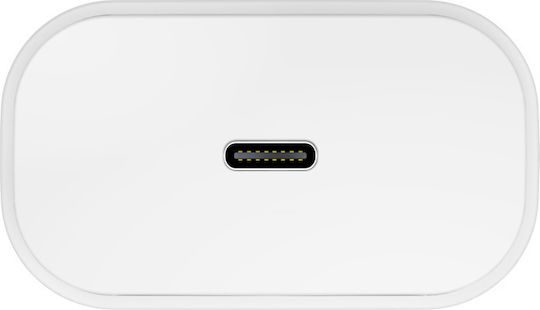 Forever Încărcător Fără Cablu cu Port USB-C 20W Livrarea energiei Albς (FTCPD20)