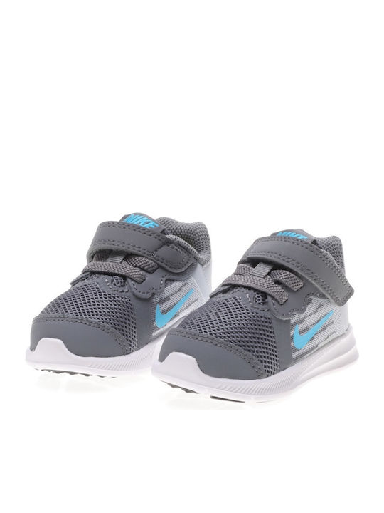 Downshifter Downshifter 8 Kids Sports Shoes Running with Hoop & Loop Closure Gray