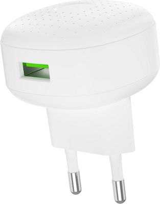 XO Φορτιστής Χωρίς Καλώδιο 18W Quick Charge 3.0 Λευκός (L86)