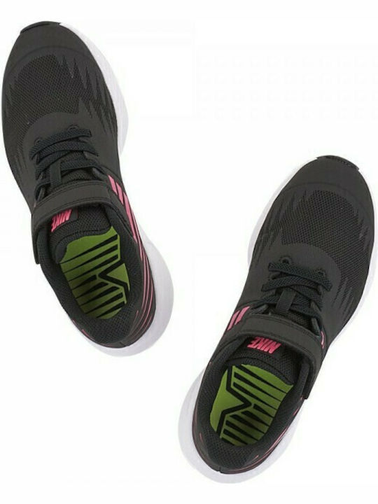 Star Runner Star Runner PSV Kids Sports Shoes Running with Hoop & Loop Closure Black