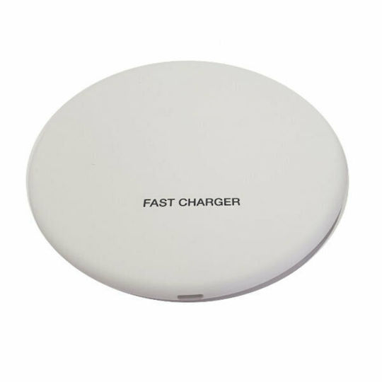 V-TAC Асусърмен Зарядно Устройство (Qi Pad) 10W Бял (VT-1210)