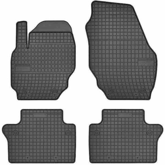 Frogum Set of Front and Rear Mats 4pcs for Volvo S60 / S80 / V70 / XC 70 2000-2007 Black