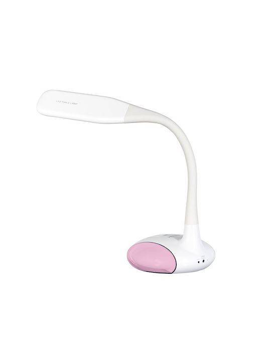 Active Jet LED Schreibtischlampe mit flexiblem Arm in Weiß Farbe