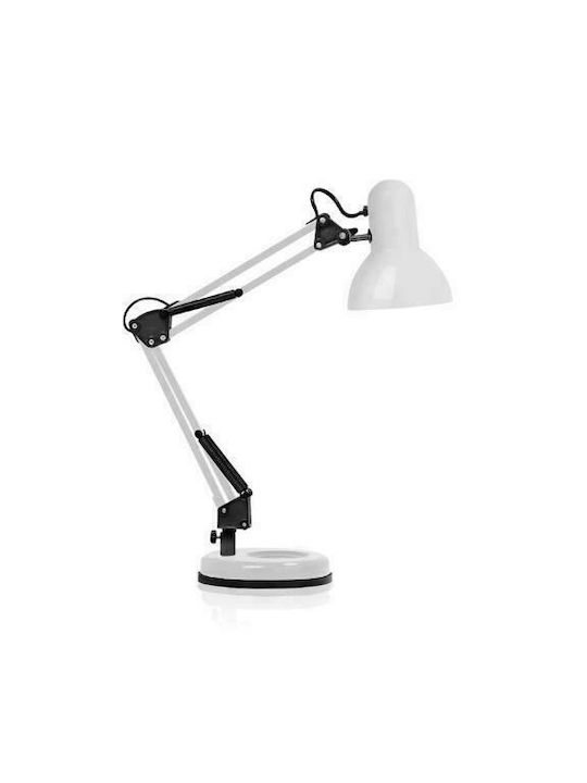 Fos me Office Lamp with Foldable Arm for Socket E27 in White Color