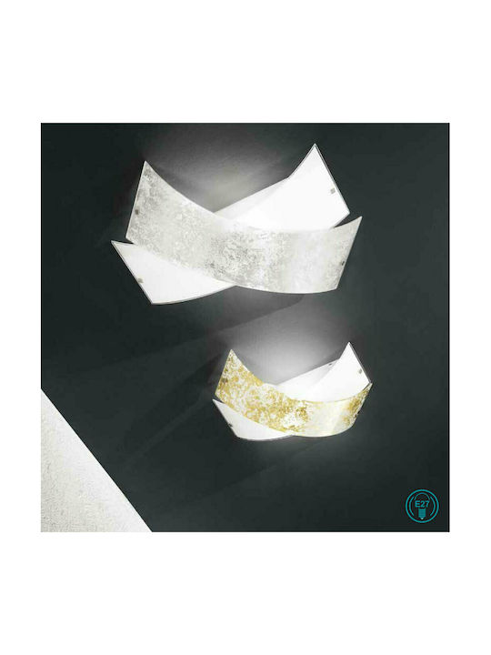 Ondaluce Flake Φωτιστικό Τοίχου Ασημί 65x45εκ. Ondaluce Flake Φωτιστικό Τοίχου Ασημί 65x45εκ.