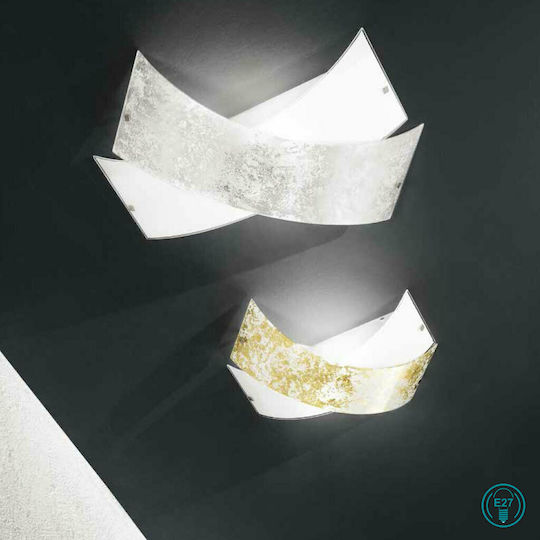 Ondaluce Flake Leuchte Wand Silber 65x45cm Ondaluce Flake Leuchte Wand Silber 65x45cm