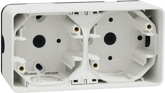 Schneider Electric Switch Box Wall Mounted 2 Position Horizontal in White Color MUR39914