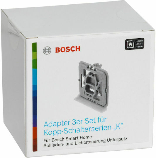 Bosch Βάση Στήριξης Διακόπτη Smart Home Adapter 3τμχ σε Λευκό Χρώμα 8750000414
