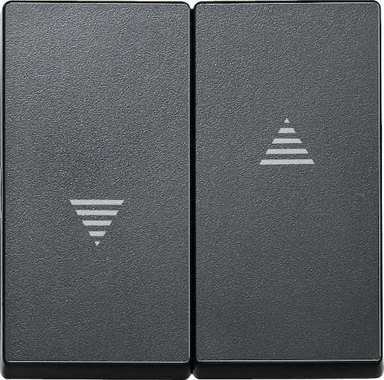 Schneider Electric M-Plan Merten Shutter Switch Front in Gray Color MTN435514