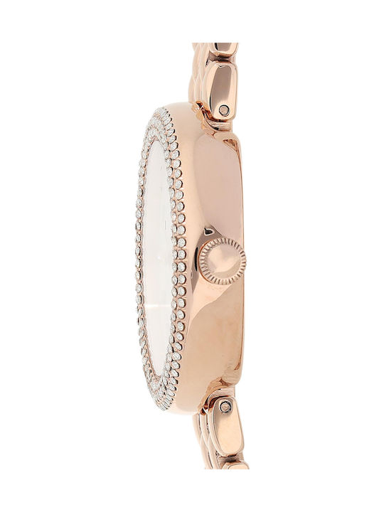 Emporio Armani Women's Watch with Pink Gold Metal Bracelet