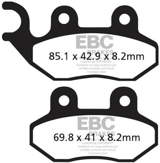 EBC Motorcycle Brake Pads SYM Citycom-300i / Symphony-50-125-150 for Sym Citycom 300 / HD 200