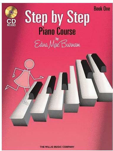Music Sales Edna Mae Burnaum - Step by Step Μέθοδος Εκμάθησης για Πιάνο Book 1 + CD