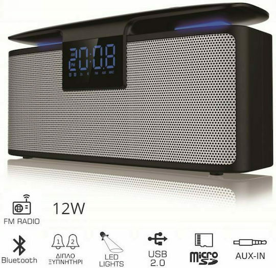 Akai Proffesional ABTS-M10 Επιτραπέζιο Ραδιόφωνο Επαναφορτιζόμενο με Bluetooth και USB Μαύρο