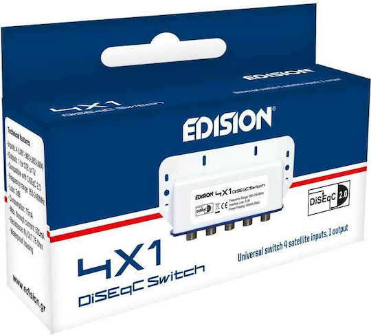 Edision DISEQC 4x1 DiSEqC-Schalter Satelliten 02-01-0002