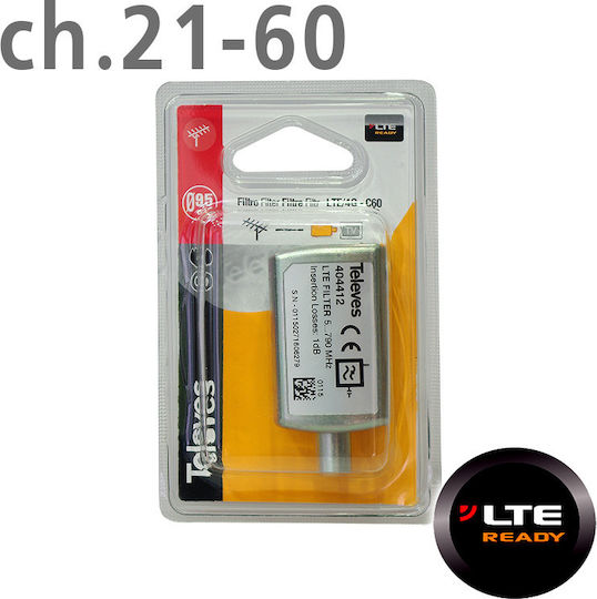 Televes HR (High Rejection) LTE/4G 47-790 MHz Filter Satelliten 404412