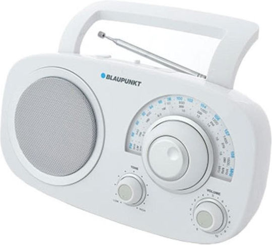 Blaupunkt BSA-8001 Retro Cu alimentare la rețea / baterie cu Bluetooth Alb